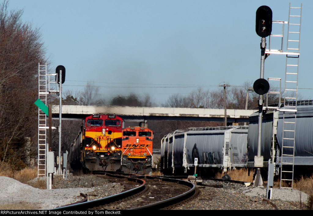 Meeting a coal train